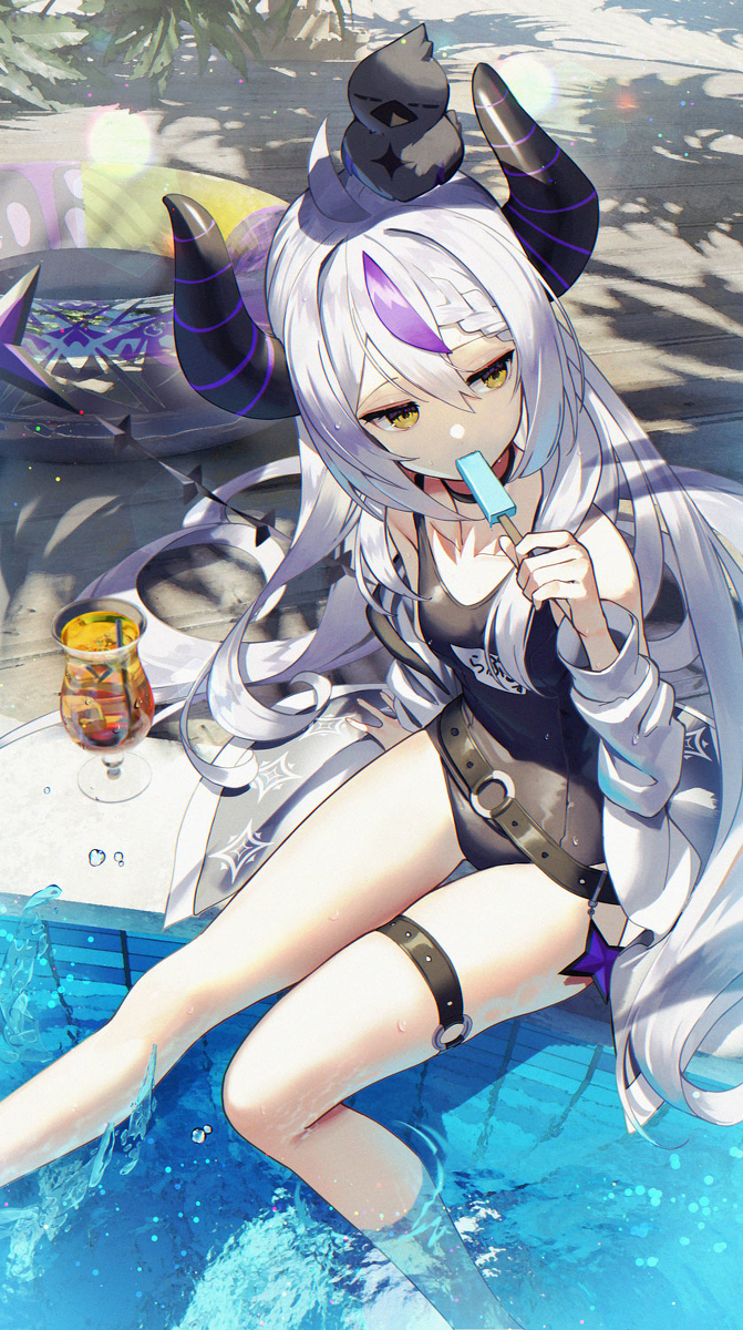 This is a pixiv picture whose title is プールサイドラプラス.