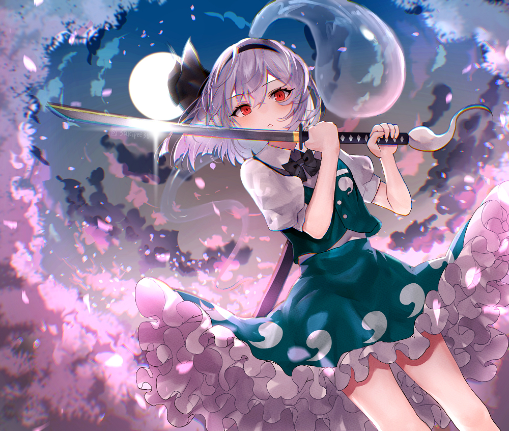 This is a pixiv picture whose title is SAMURAI GHOST GIRL, KILL! KILL!.