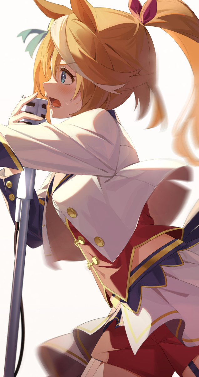 This is a pixiv picture whose title is ライブ中のテイオー.