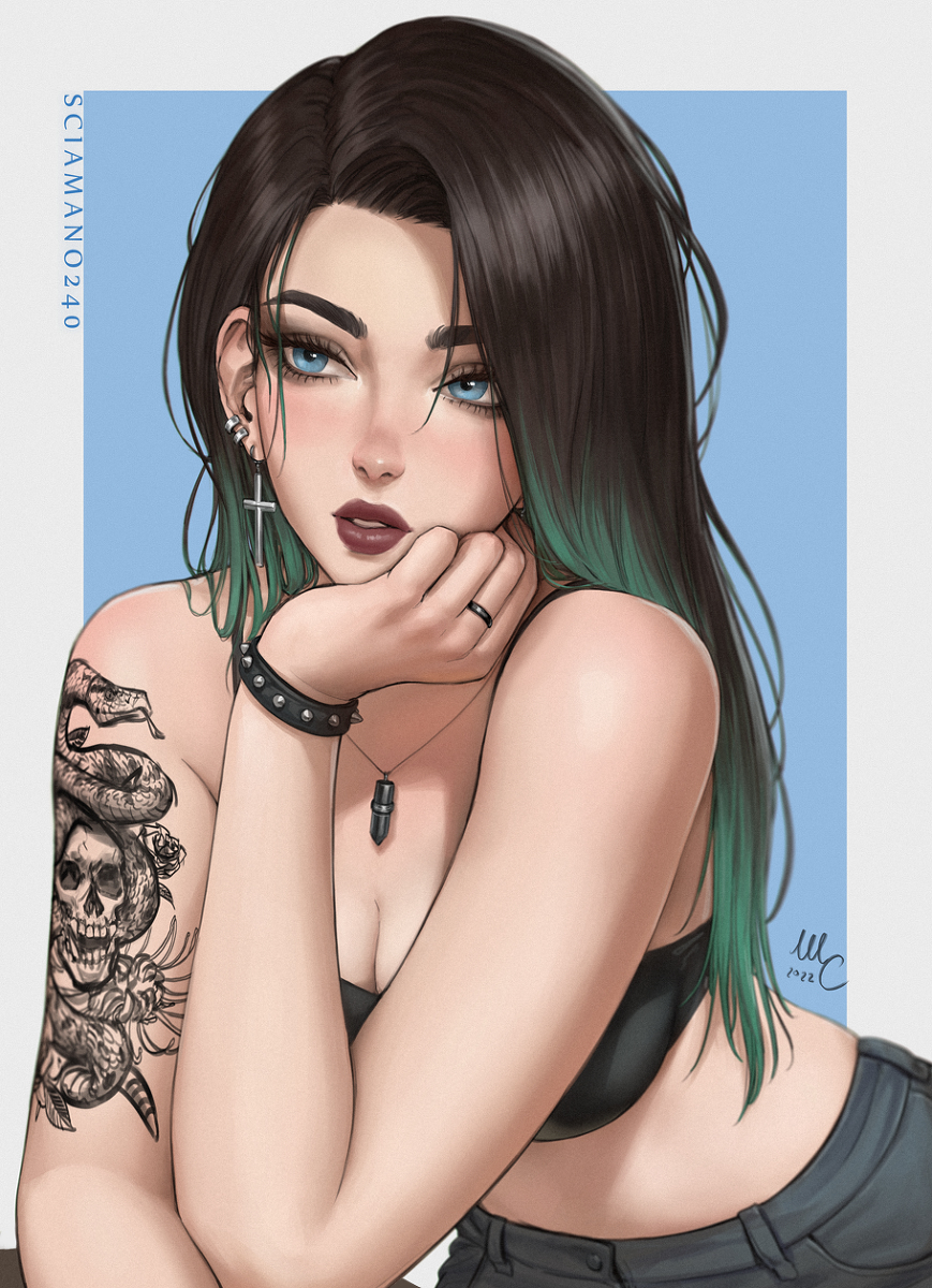 This is a pixiv picture whose title is April - OC.