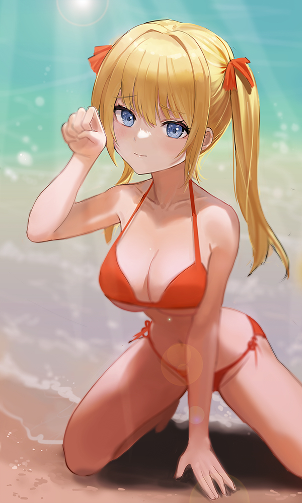 This is a pixiv picture whose title is 수영복水着.