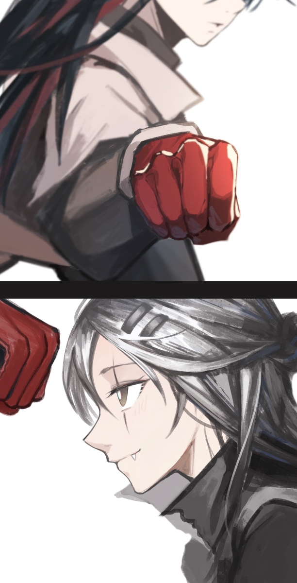 This is a pixiv picture whose title is 双狼.