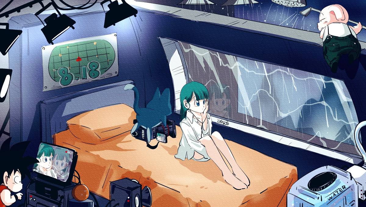 This is a pixiv picture whose title is 撮影現場①.