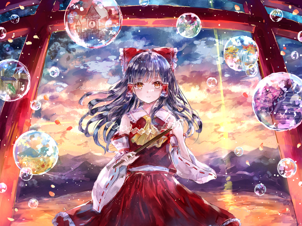 This is a pixiv picture whose title is 幻想に咲いた花.