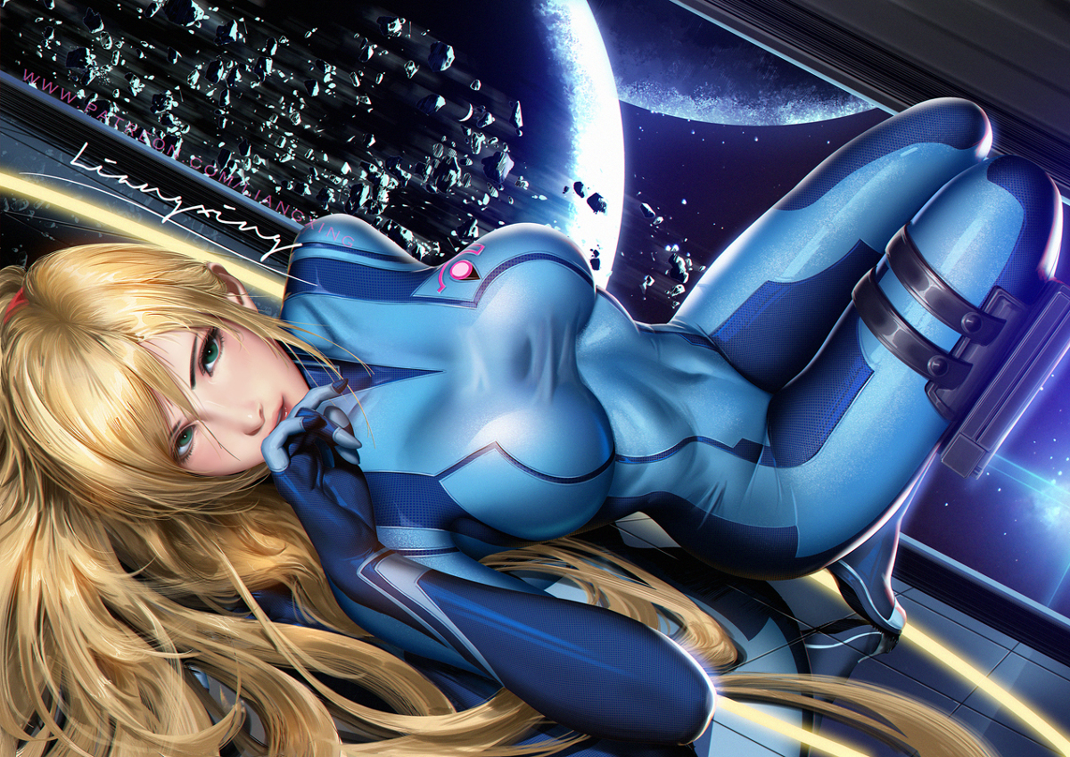 This is a pixiv picture whose title is Samus.