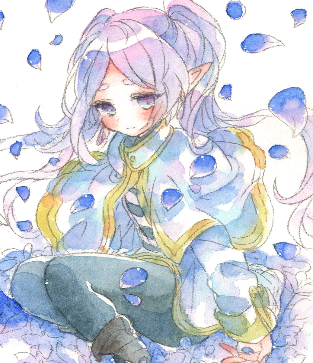 This is a pixiv picture whose title is 綺麗な花畑を出す魔法.