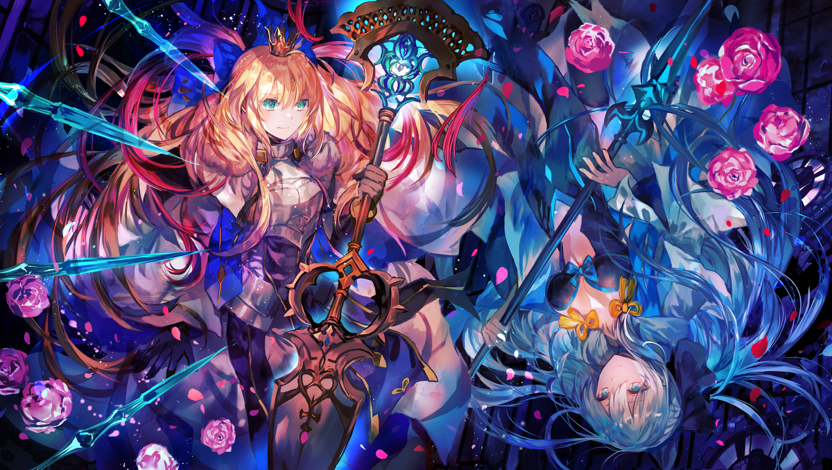 This is a pixiv picture whose title is モルガンとキャストリア.