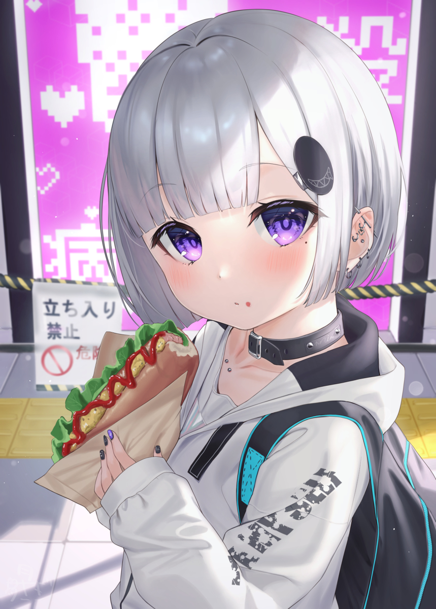 This is a pixiv picture whose title is 「なに？」.