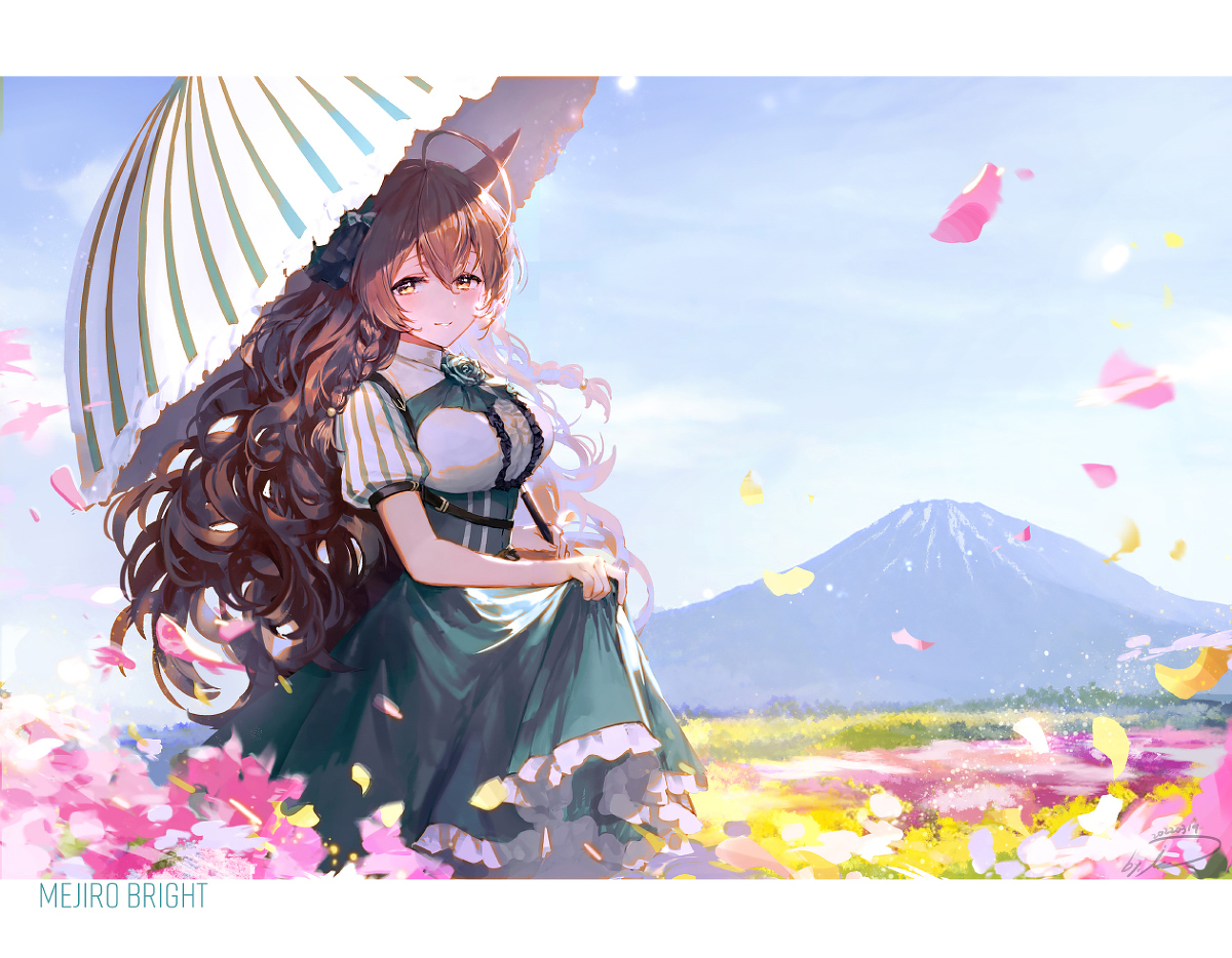 This is a pixiv picture whose title is メジロブライト.