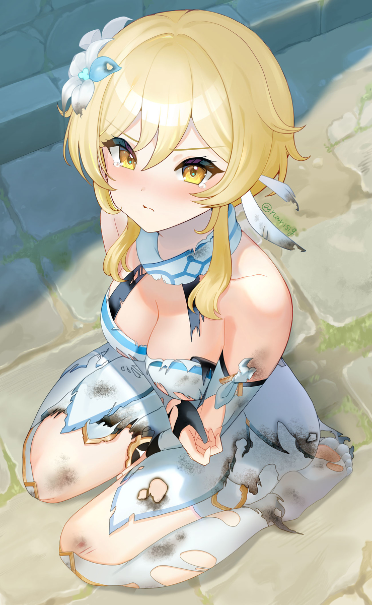 This is a pixiv picture whose title is 負けちゃった….