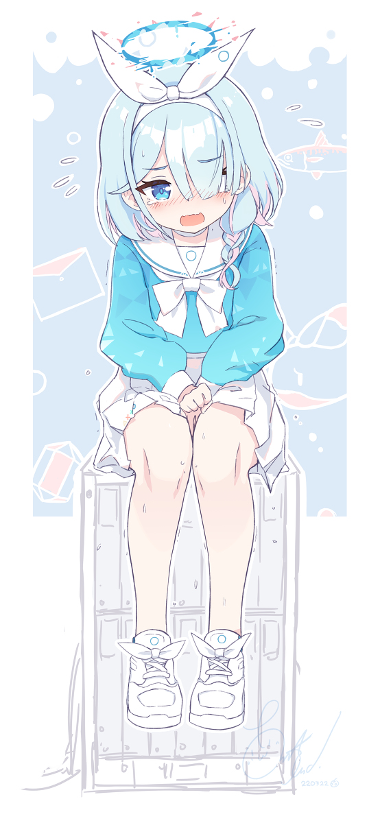 This is a pixiv picture whose title is なにをしているアロナちゃん.