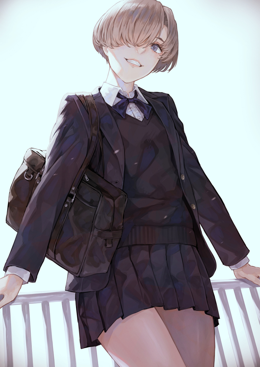 This is a pixiv picture whose title is 櫻木弥生(オリジナルキャラ).