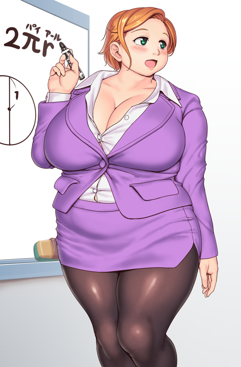 This is a pixiv picture whose title is ぴちぴちぽっちゃりオリジナル×3.