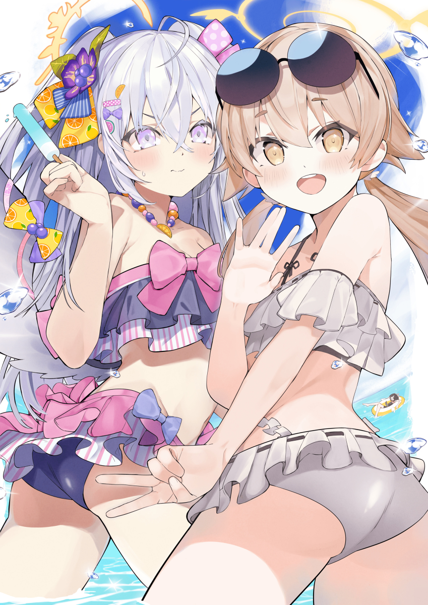 This is a pixiv picture whose title is Sea with little girl🌊🏝🏖.