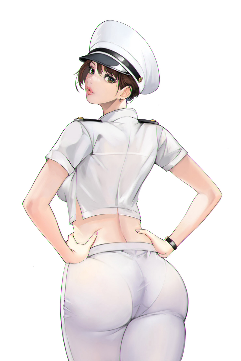 This is a pixiv picture whose title is navy girl.