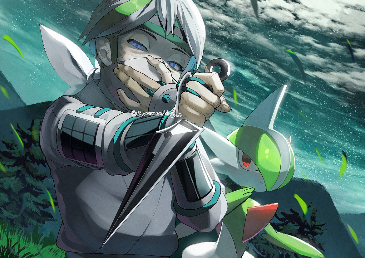 This is a pixiv picture whose title is ポケモンLEGENDS アルセウス　ムベ　エルレイド.