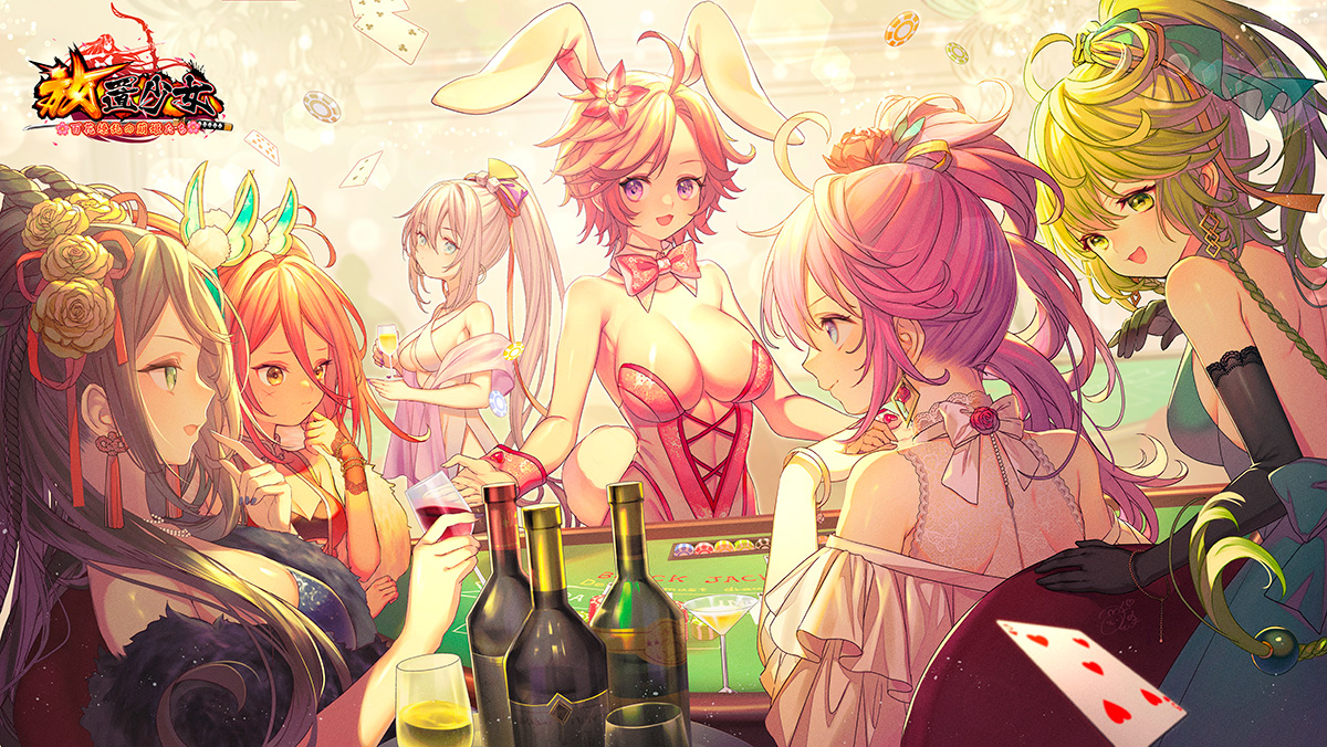 This is a pixiv picture whose title is 『放置少女５周年記念』.