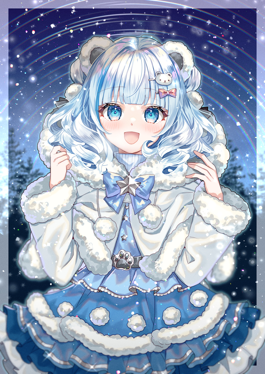 This is a pixiv picture whose title is しろくまちゃん.