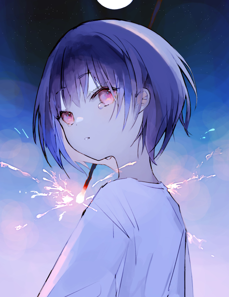 This is a pixiv picture whose title is 泡沫花火.