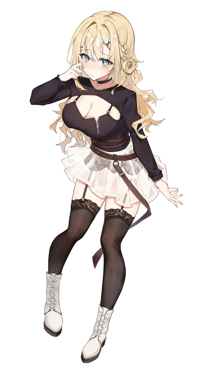 This is a pixiv picture whose title is 原創 清楚女繪師.