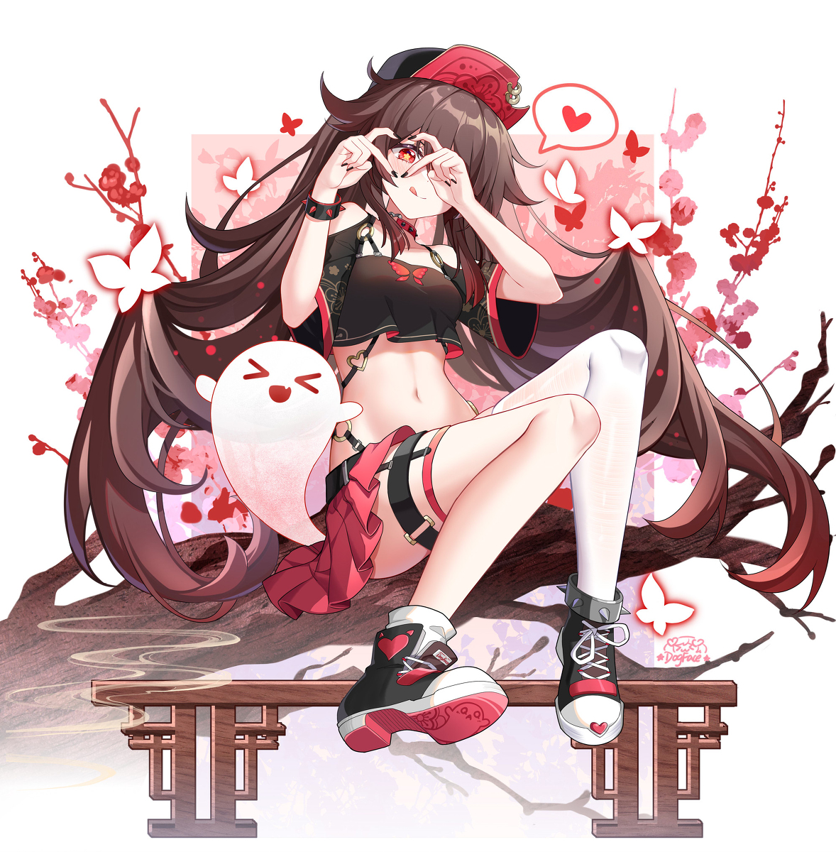 This is a pixiv picture whose title is ✿胡桃的可爱陷阱✿.