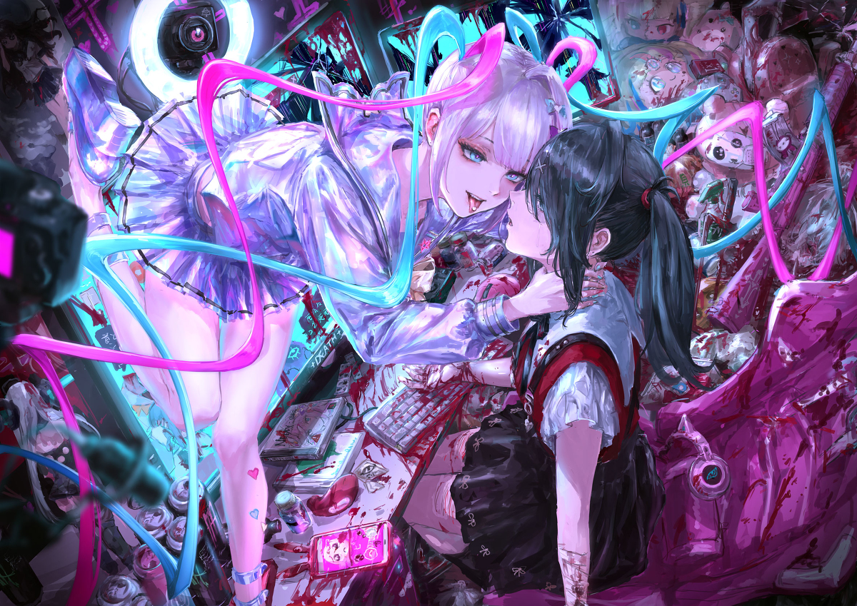 This is a pixiv picture whose title is NEEDYGIRL OVERDOSE.