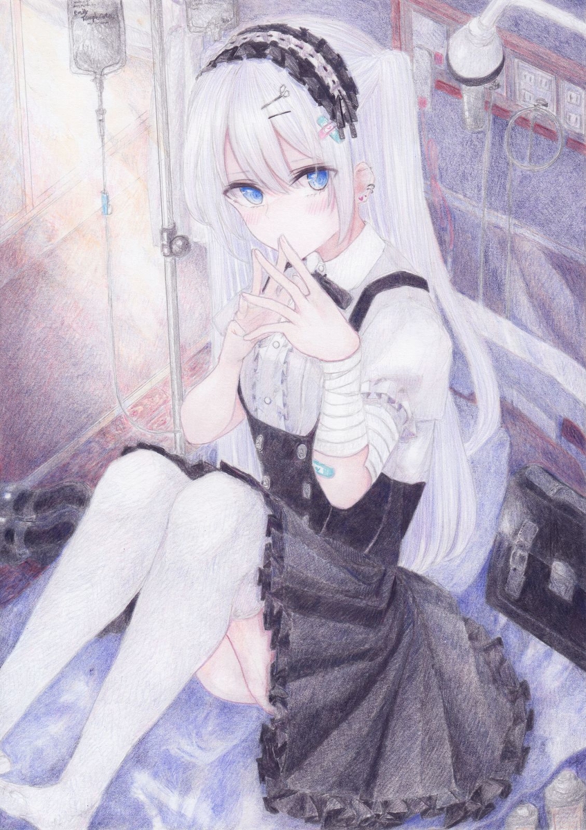 This is a pixiv picture whose title is 病みつき.