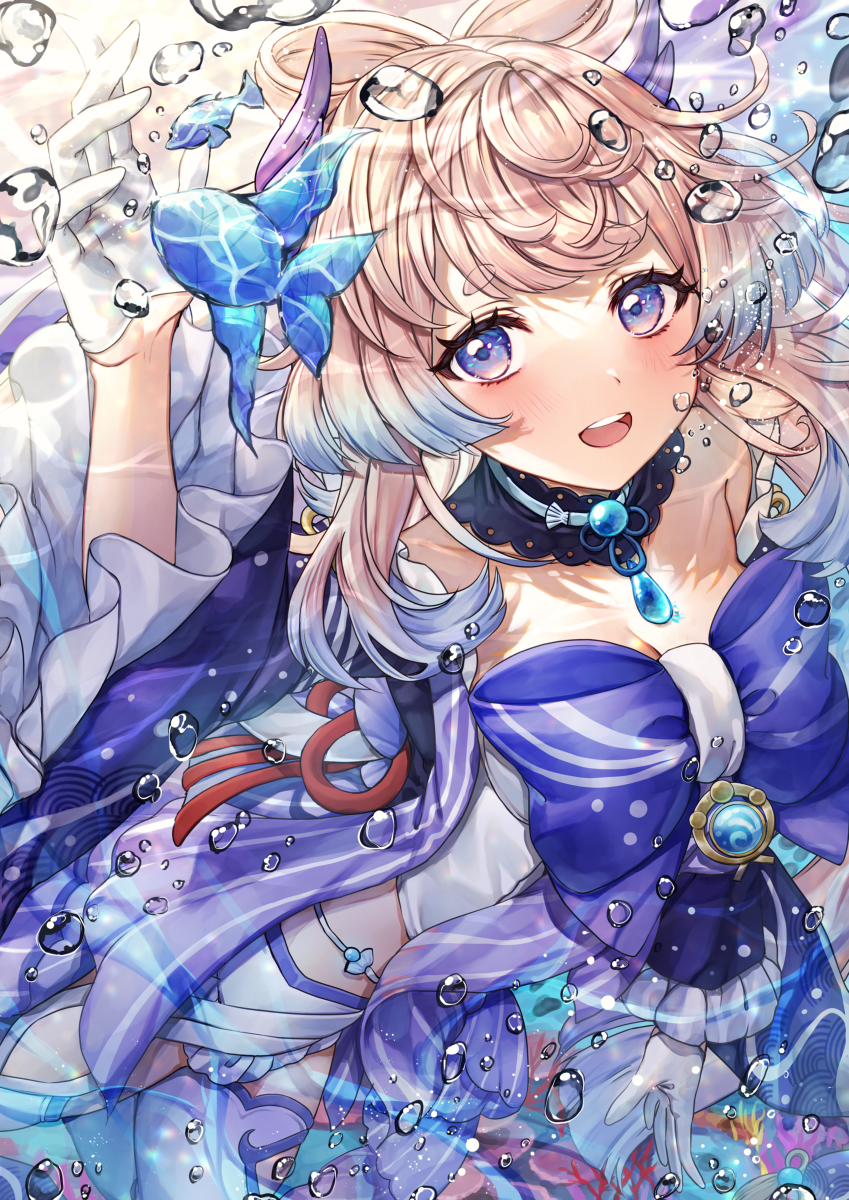 This is a pixiv picture whose title is 心海.