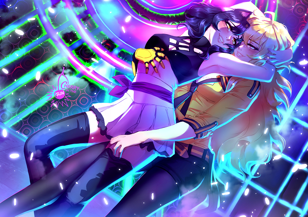 This is a pixiv picture whose title is commission - Yang x Blake.