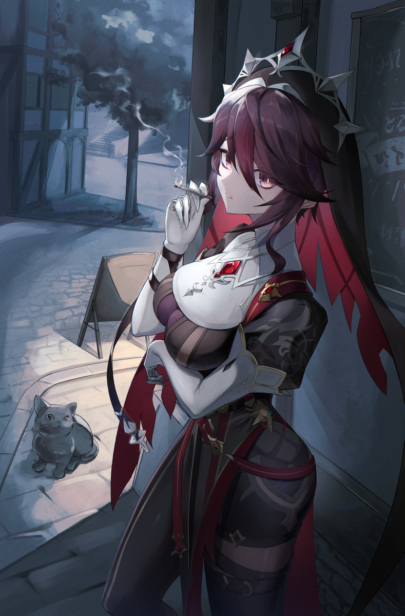 This is a pixiv picture whose title is Smoke.