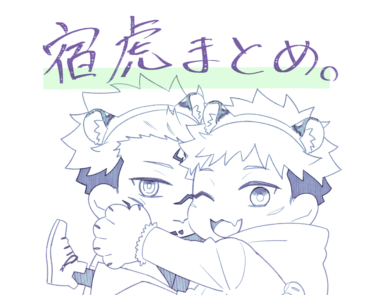 This is a pixiv picture whose title is 宿虎まとめ（六）.