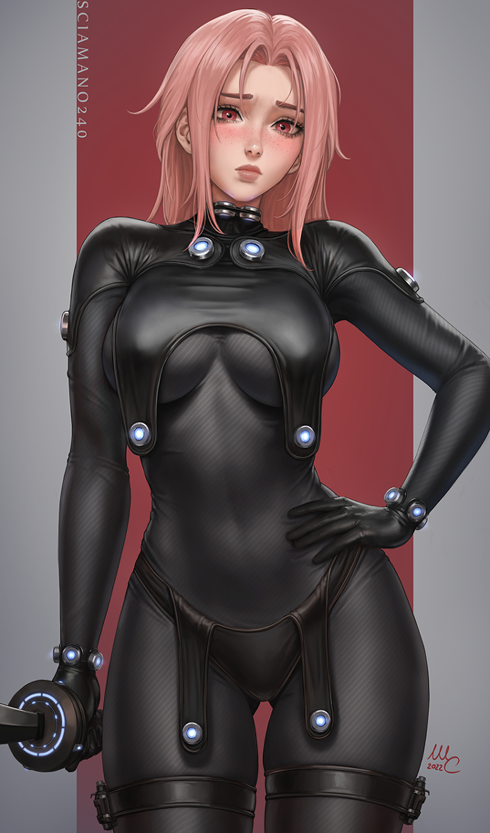 This is a pixiv picture whose title is Chloe Gantz suit - OC.