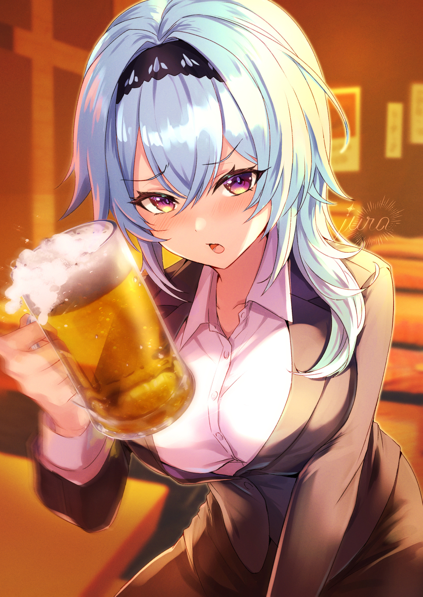 This is a pixiv picture whose title is 🍺.