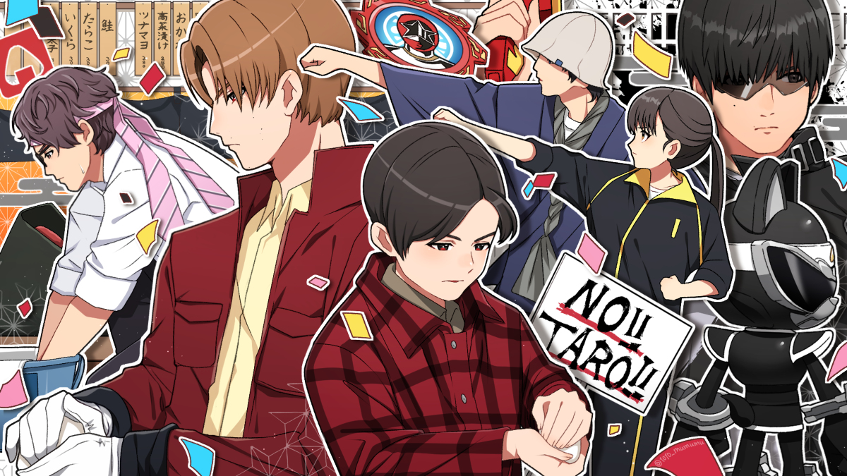 This is a pixiv picture whose title is ドン4話「おにぎりのおに」.