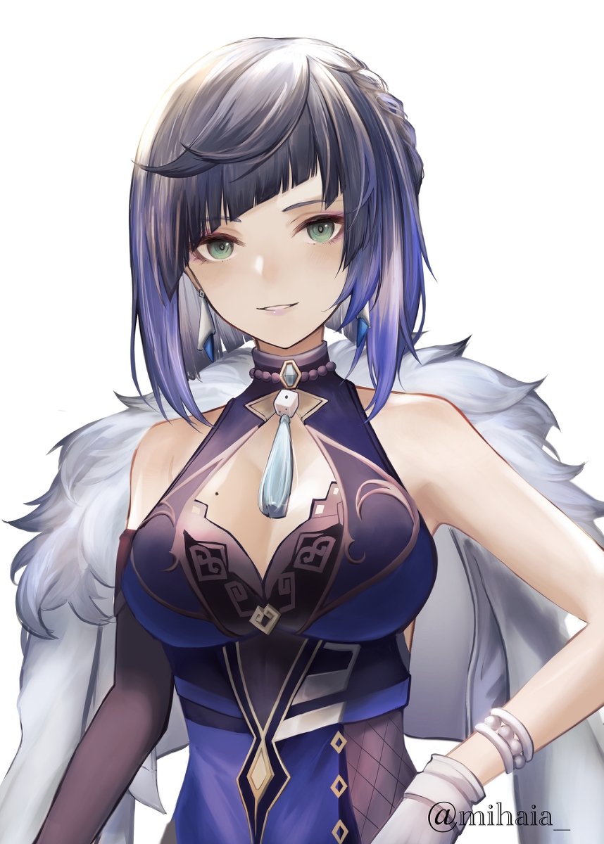 This is a pixiv picture whose title is 夜蘭.