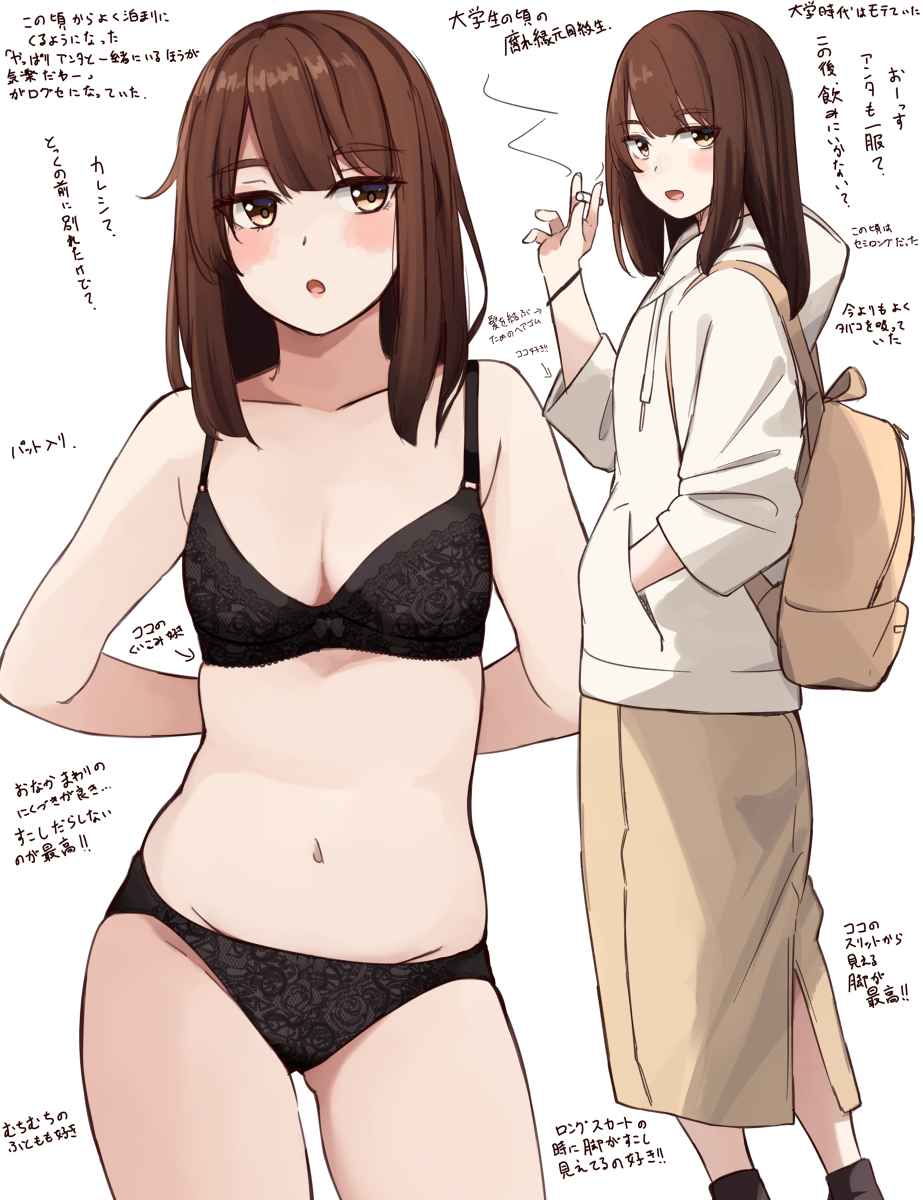 This is a pixiv picture whose title is 大学時代の腐れ縁元同級生.