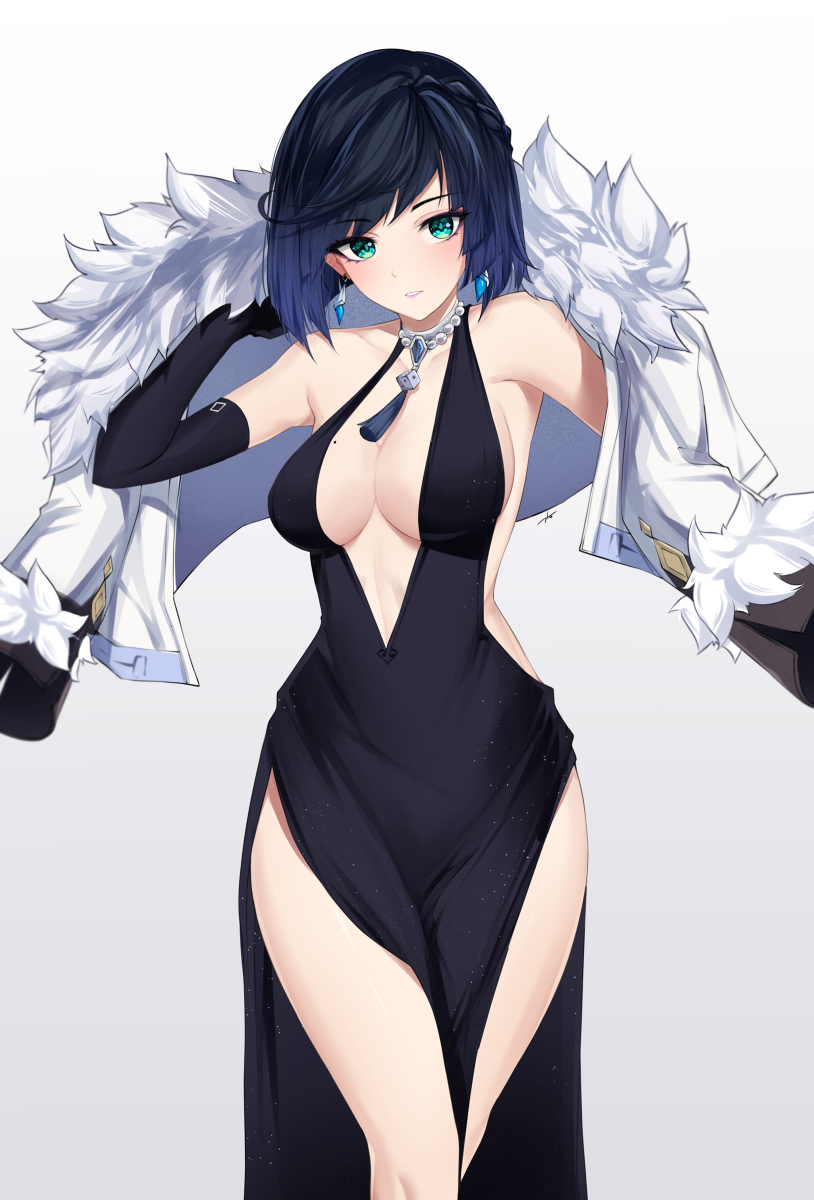 This is a pixiv picture whose title is Yelan.