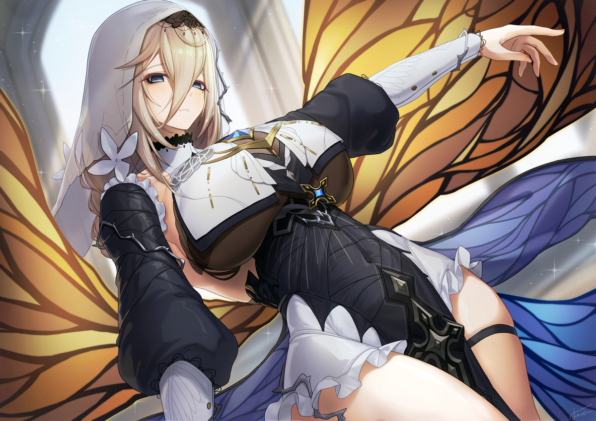 This is a pixiv picture whose title is 「-アポニア-」.