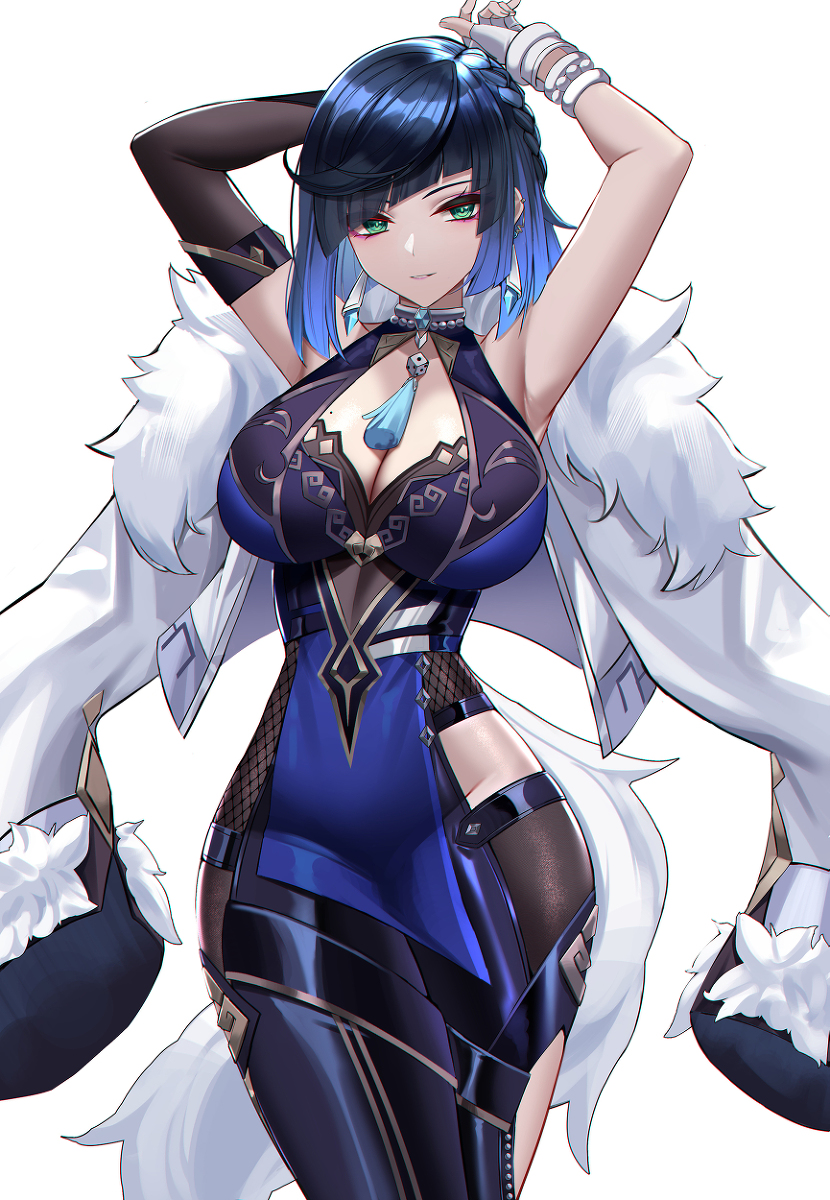 This is a pixiv picture whose title is 夜兰.