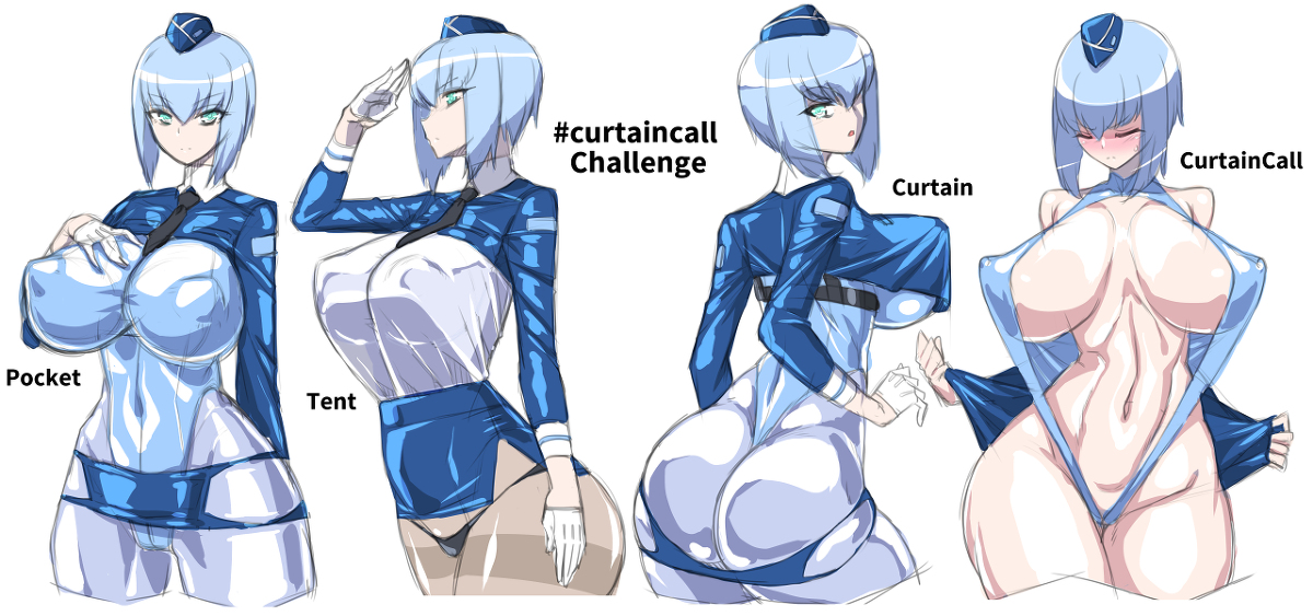 This is a pixiv picture whose title is curtaincallChallenge.