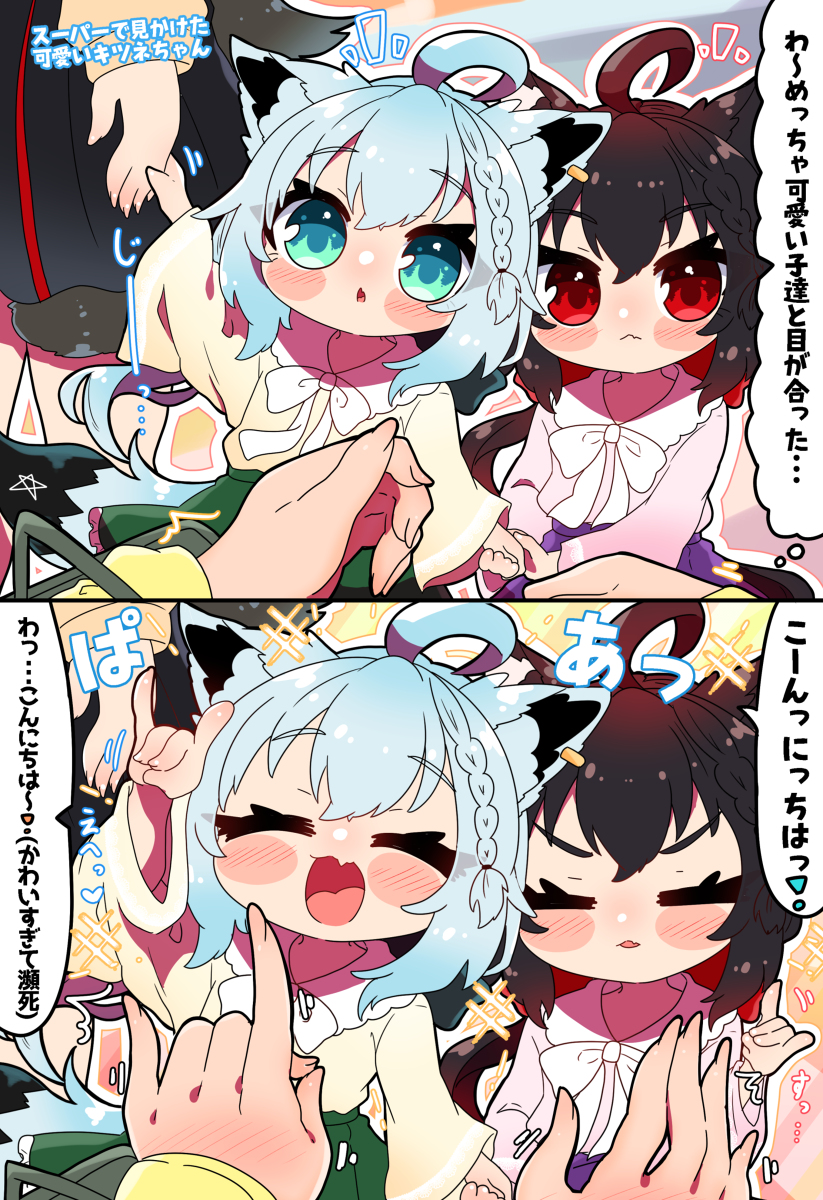 This is a pixiv picture whose title is スーパーで見かけた可愛いキツネちゃん.