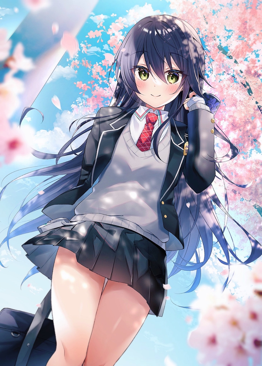 This is a pixiv picture whose title is キミと出会う季節🌸.