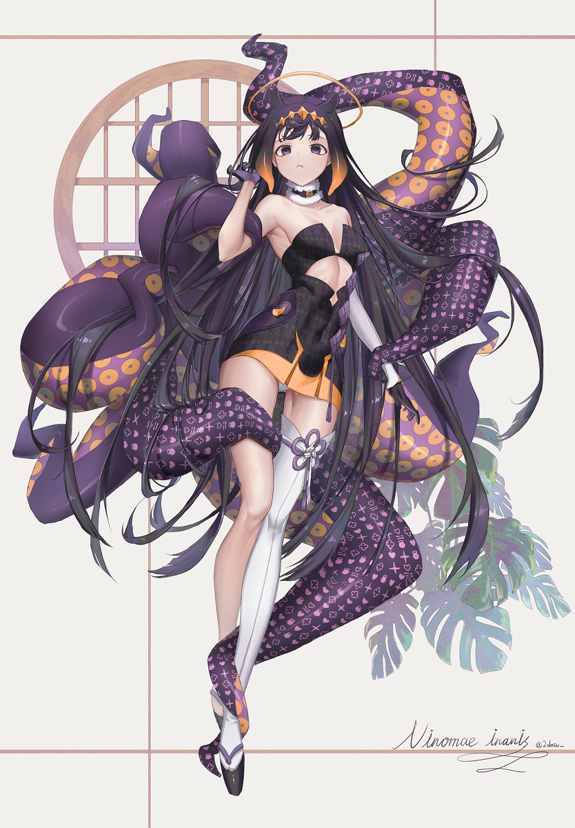 This is a pixiv picture whose title is 一伊那尓栖.