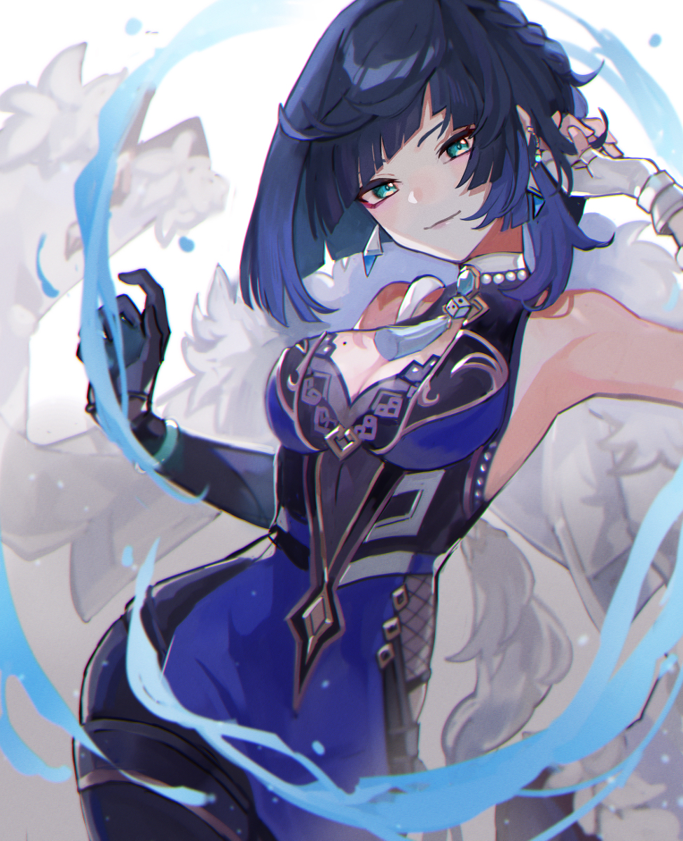 This is a pixiv picture whose title is 夜蘭.