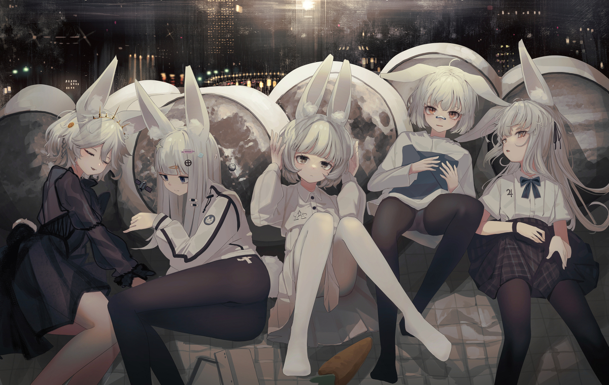 This is a pixiv picture whose title is Space Rabbit.