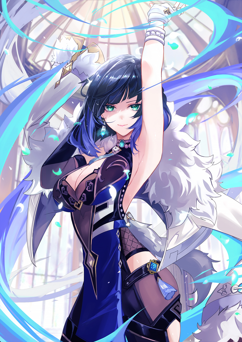 This is a pixiv picture whose title is 夜蘭.