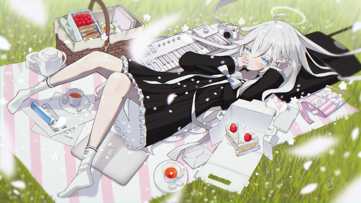 This is a pixiv picture whose title is 🌸🍰.