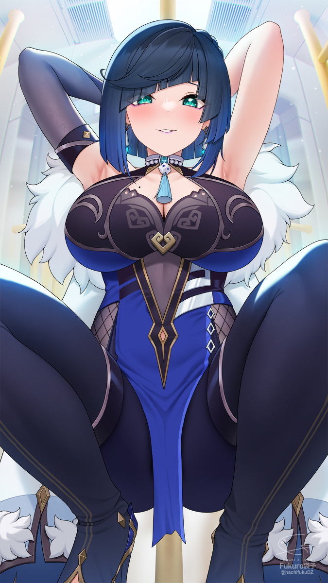 This is a pixiv picture whose title is 夜兰.
