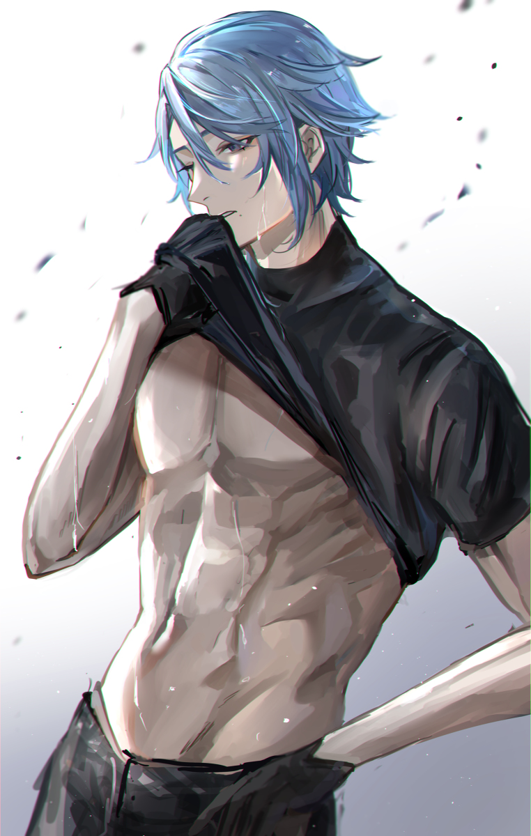 This is a pixiv picture whose title is 神里綾人.