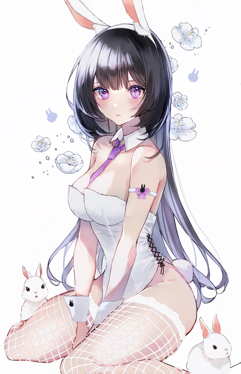 This is a pixiv picture whose title is ホワイトバニーちゃん.